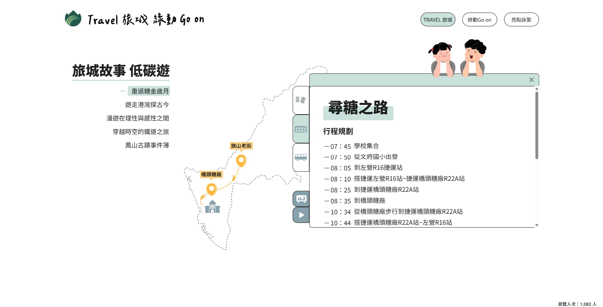 路線詳情——尋糖之路行程規劃