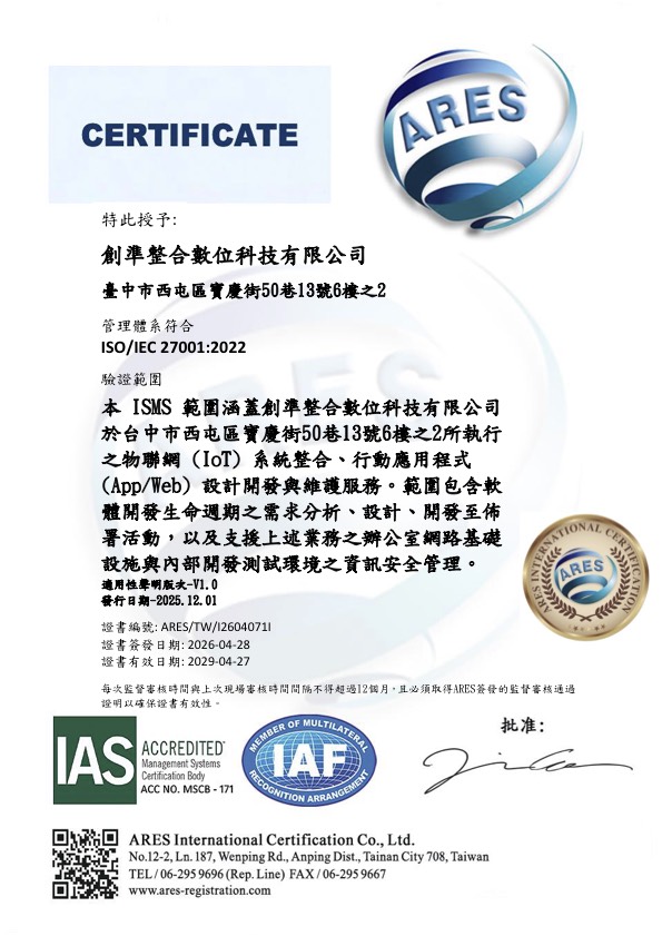 ARES Certificate